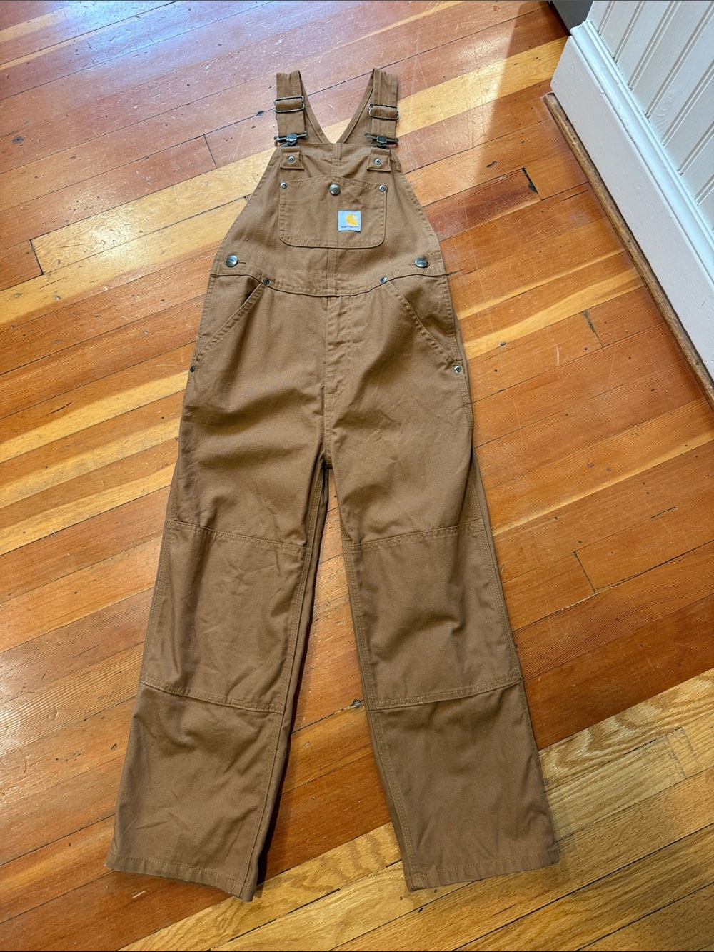 Carhartt Brown Kids Duck Canvas Overalls